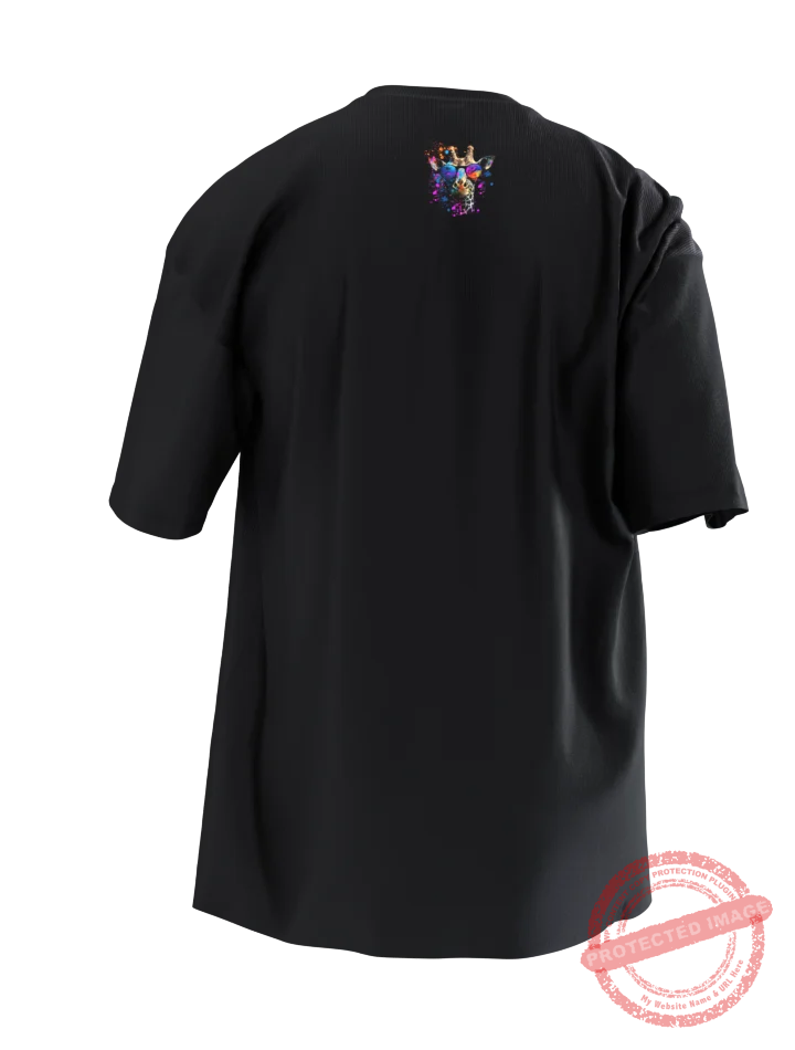T3P Fluorescent Giraffe T-Shirt Back