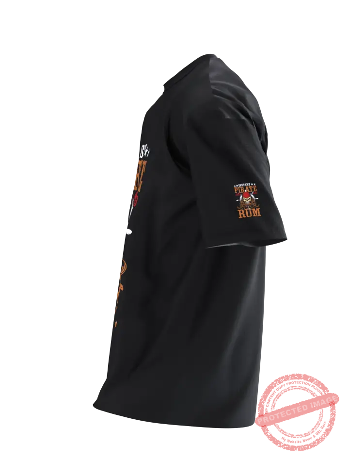 T3P Just Add Rum 2 Sided and Arm Print T-shirt Side