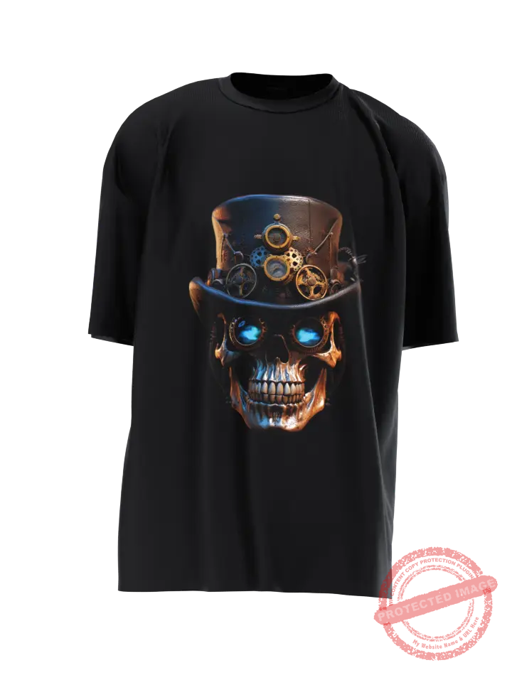 T3P Steam Punk Skull Shirt Front