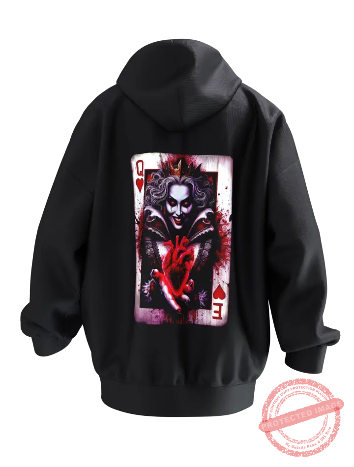 Queen of Hearts Hoodie T3P Back