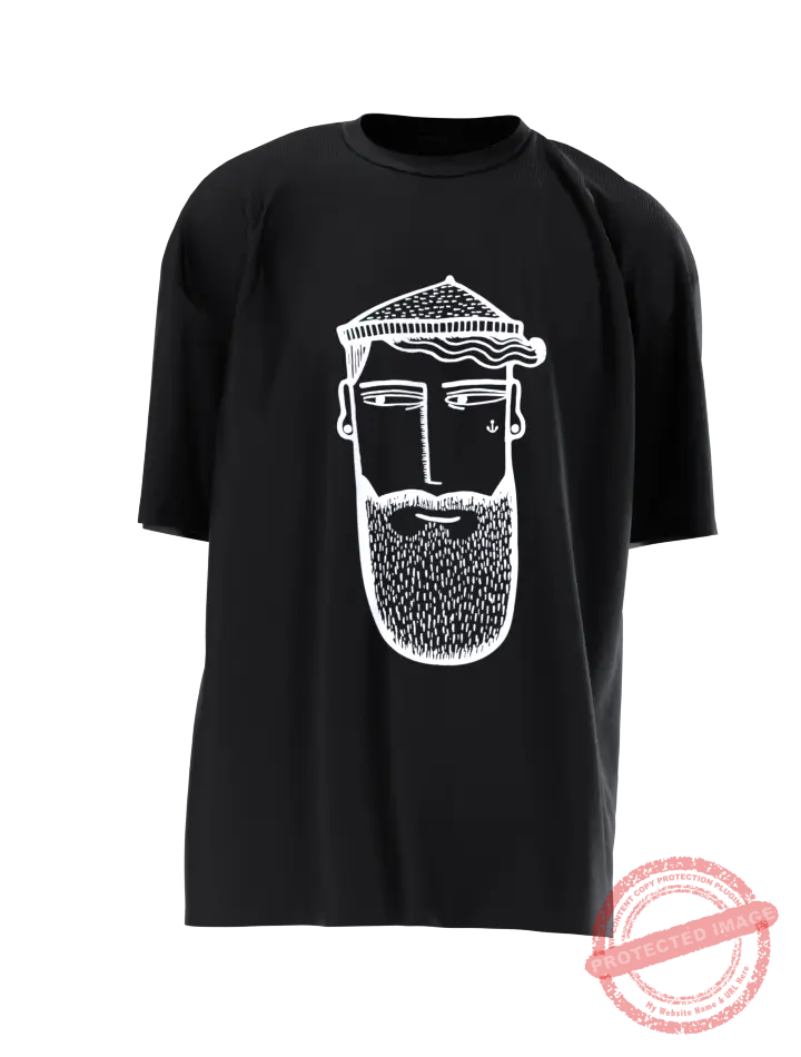 T3P Captain Quinn Beard T-Shirt Front