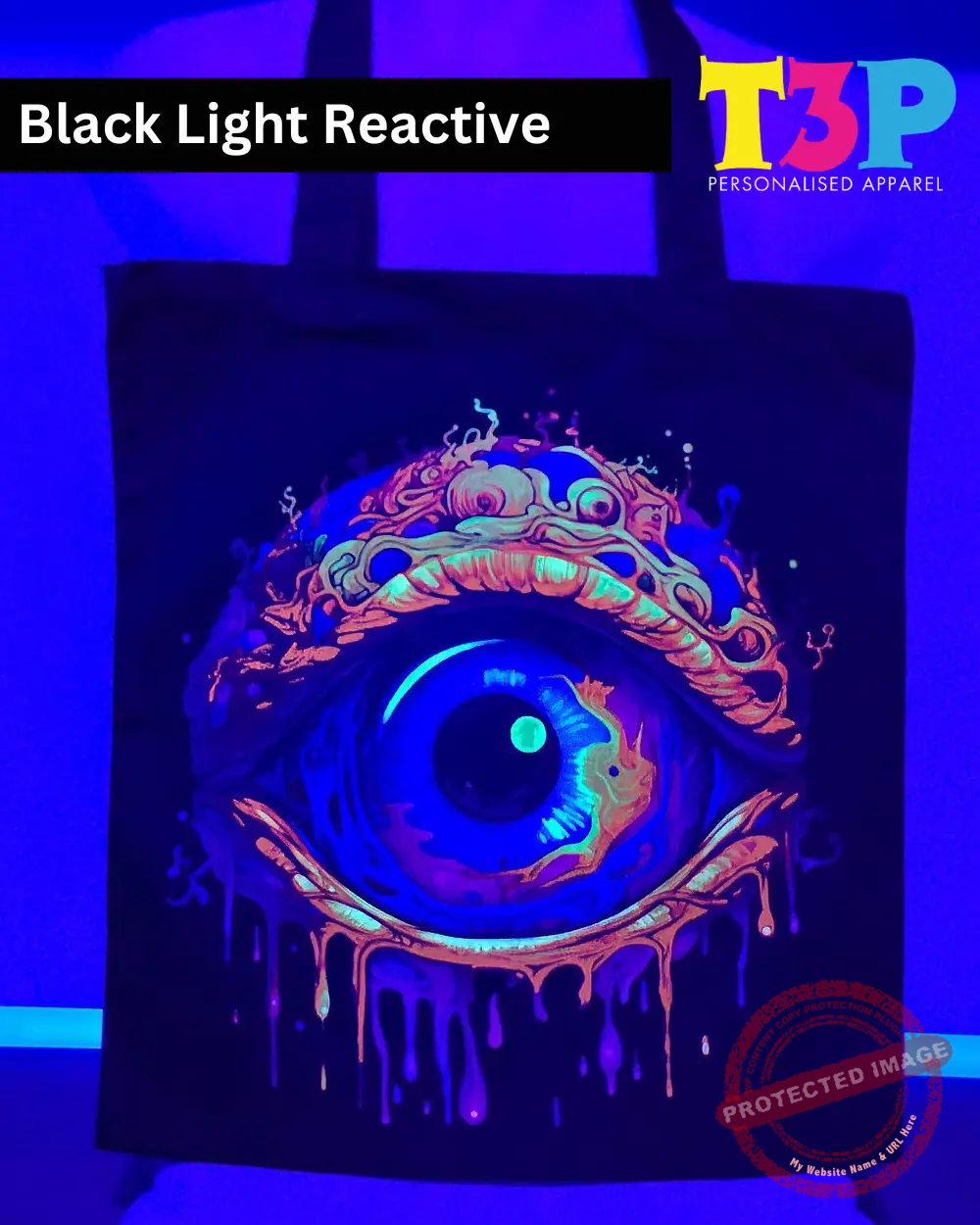 T3P - Fluorescent Eye Bag Black Light T3P - Fluorescent Eye Bag Black Light