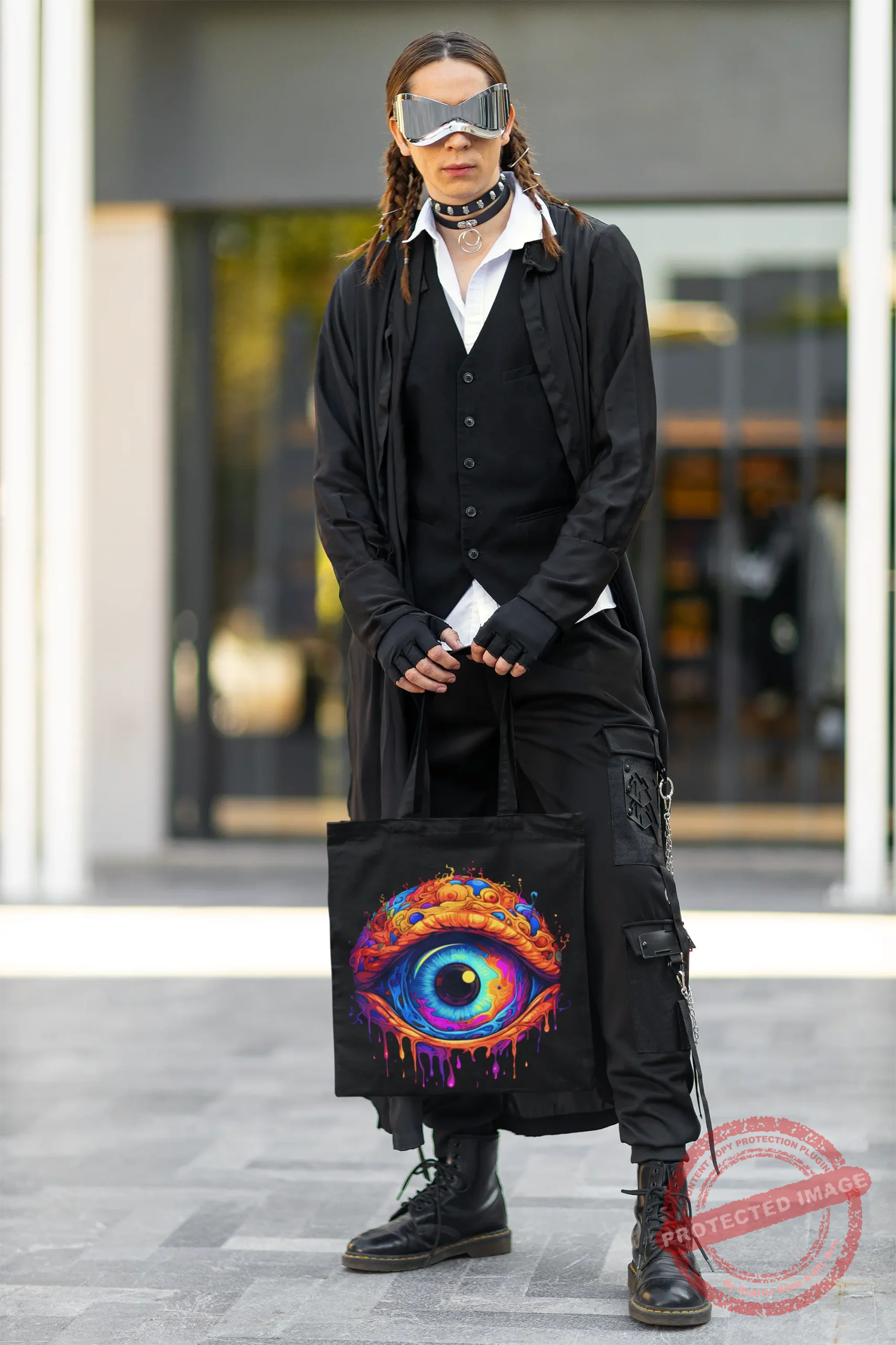 T3P Fluorescent Eye Tote Bag T3P Fluorescent Eye Tote Bag
