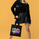 T3P Fluorescent Lips Tote Bag
