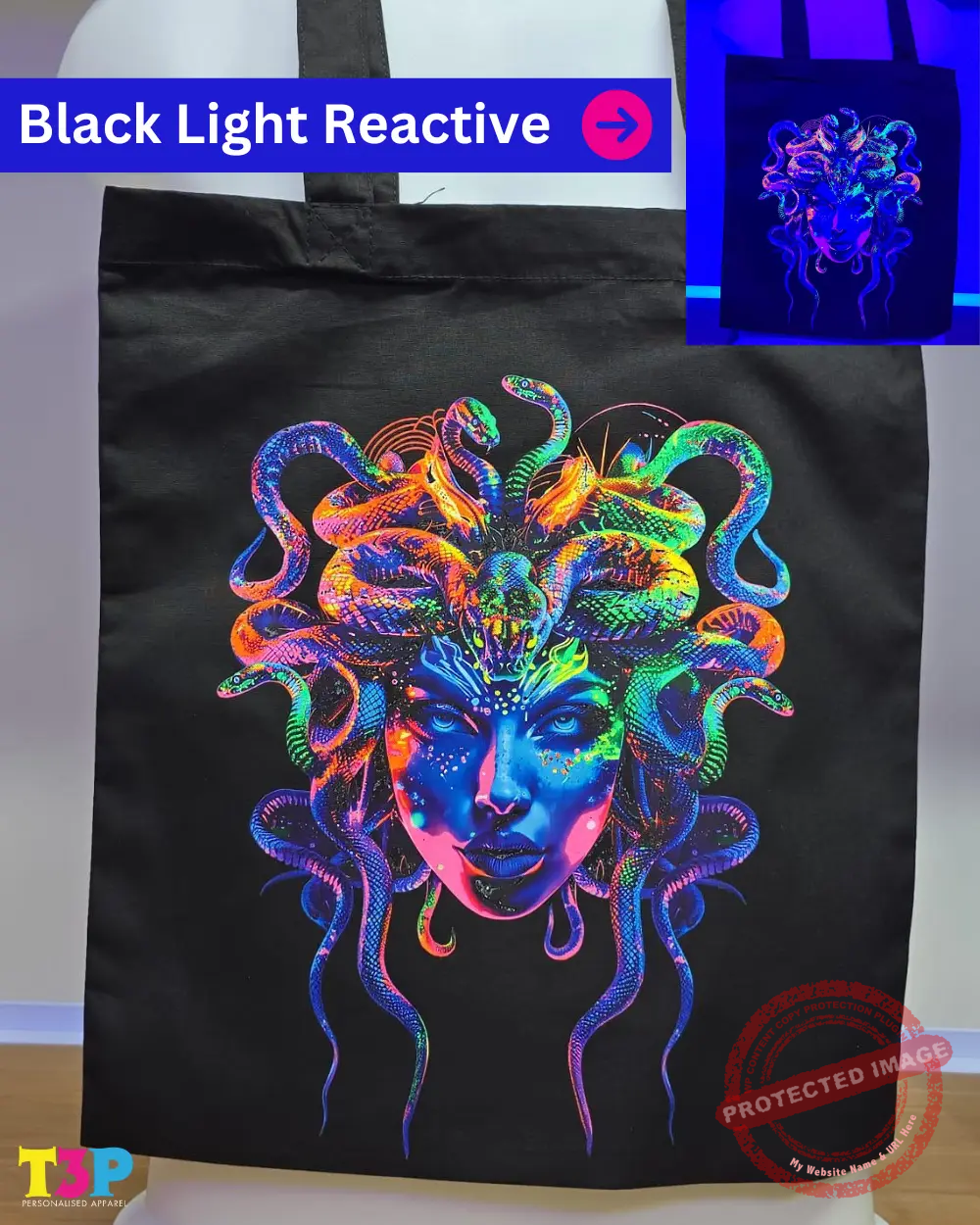 T3P - Fluorescent Medusa Cap Bag