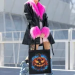 T3P Fluorescent Pumpkin Tote Bag