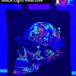 T3P - Fluorescent Skull Cap Bag Black Light