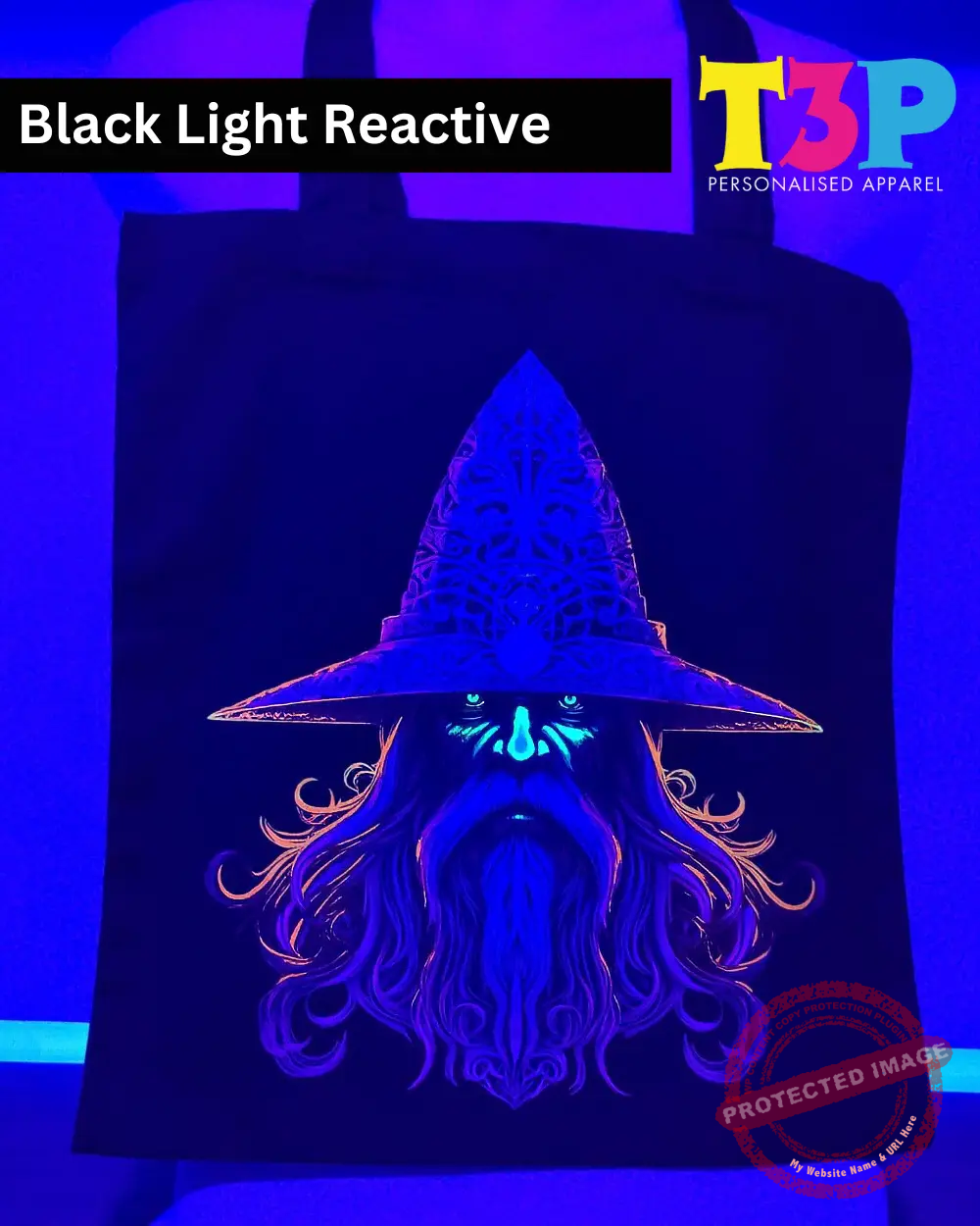 T3P - Fluorescent Wizard Bag Black Light