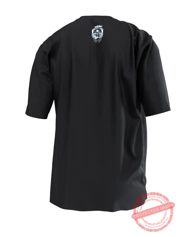 T3P Tats & Mermaids - Beard T-Shirt Back t3pltd.co.uk