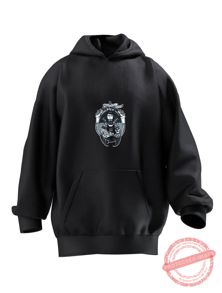 Tatts and Mermaids Hoodie T3P Front