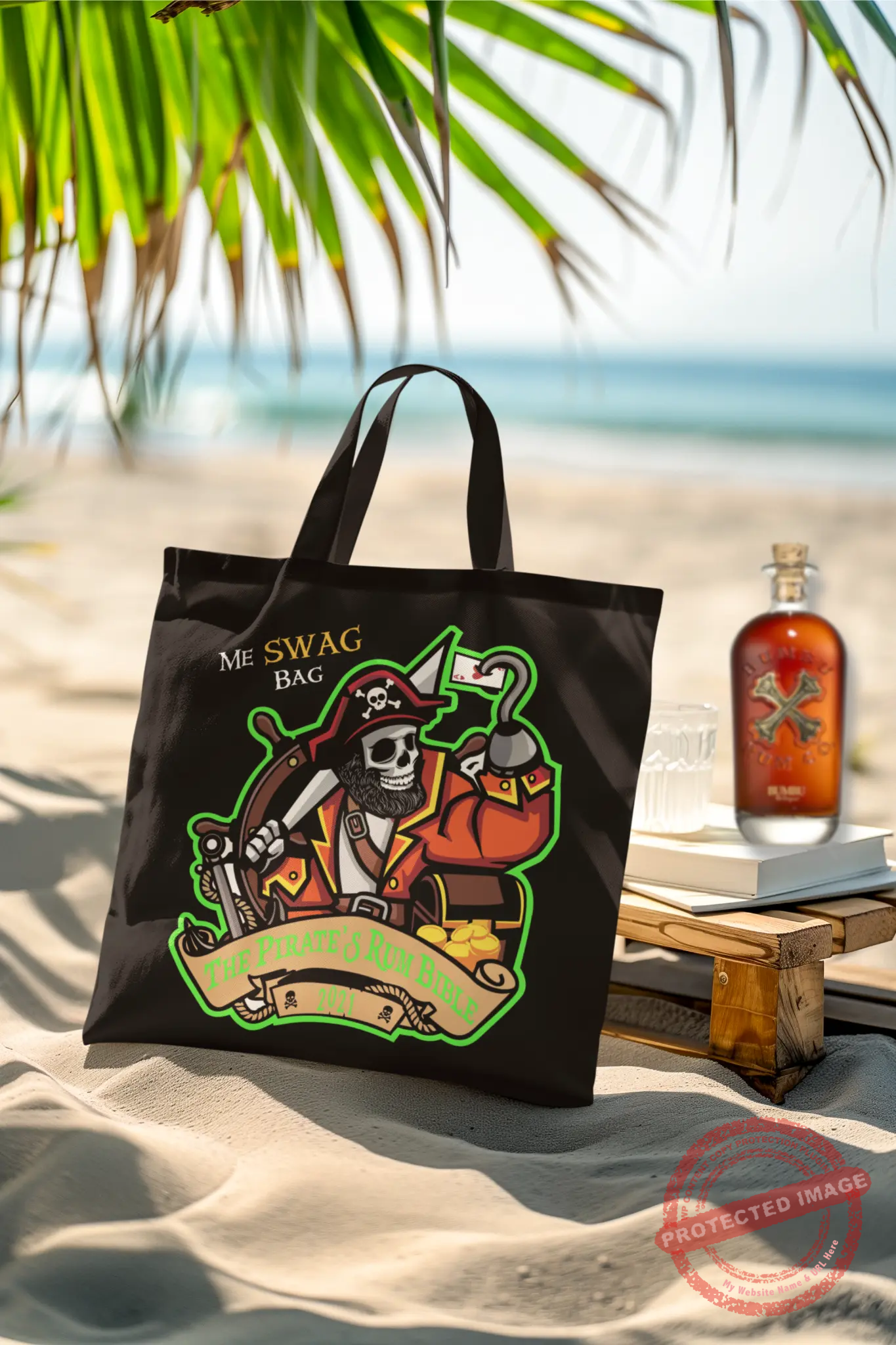 The Pirates Rum Bible Swag Tote Bag V2