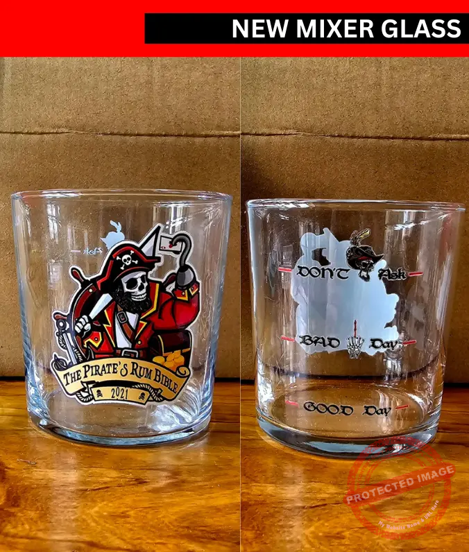 The Pirates Rum Bible NEW Mixer Glass