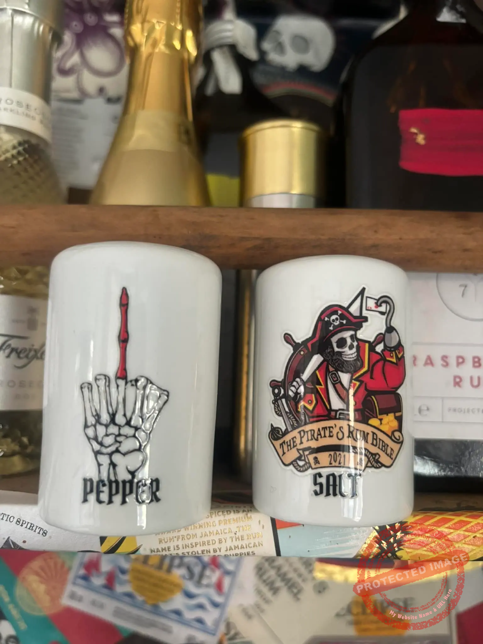 Pirates Rum Bible Salt and Pepper